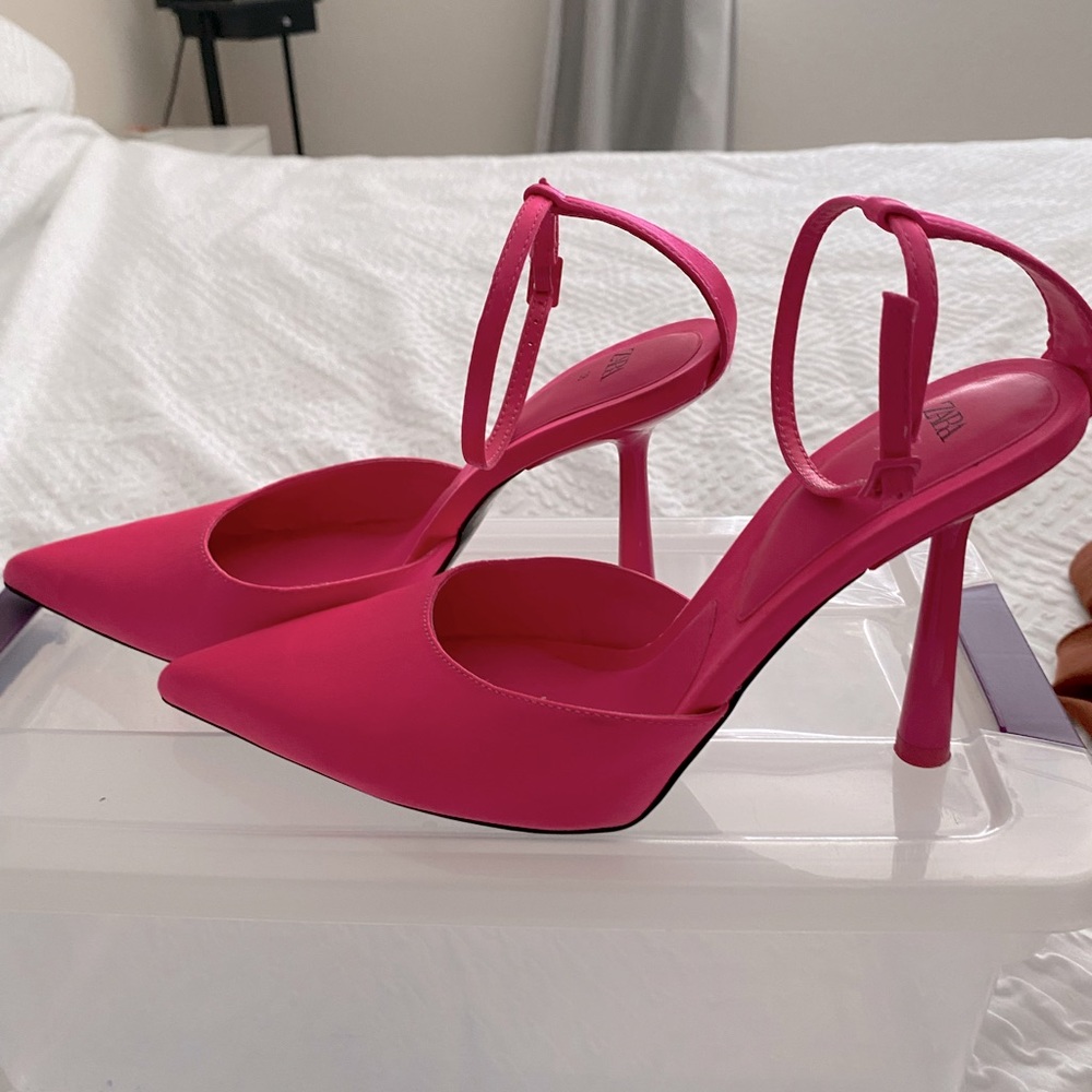 Zara pink stilettos
